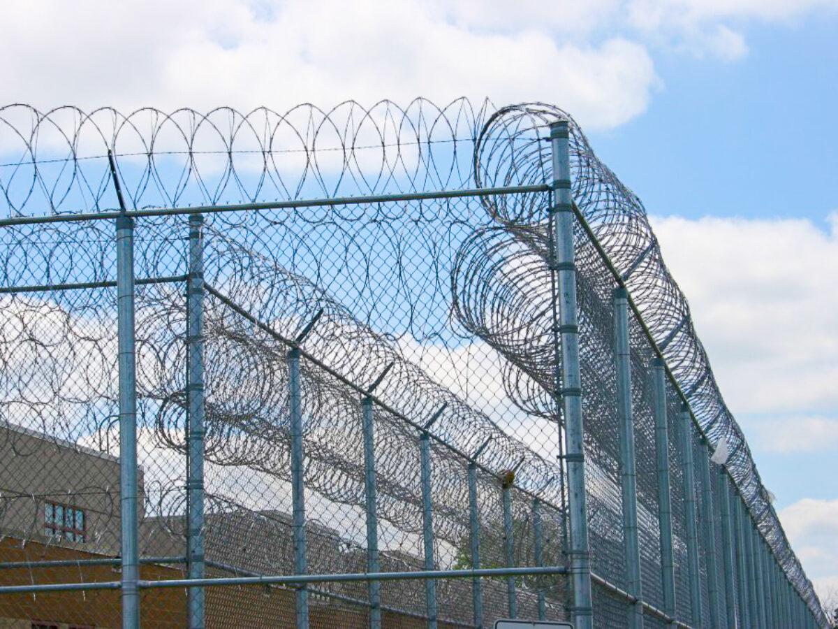 High Security Prison Chain Link Fence with Razor Ribbon and Barbed