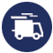 Shipping truck icon.